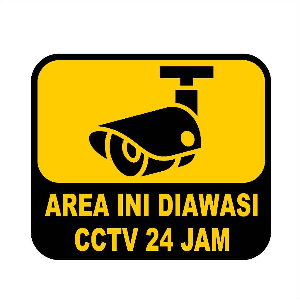 Stiker area ini diawasi cctv
