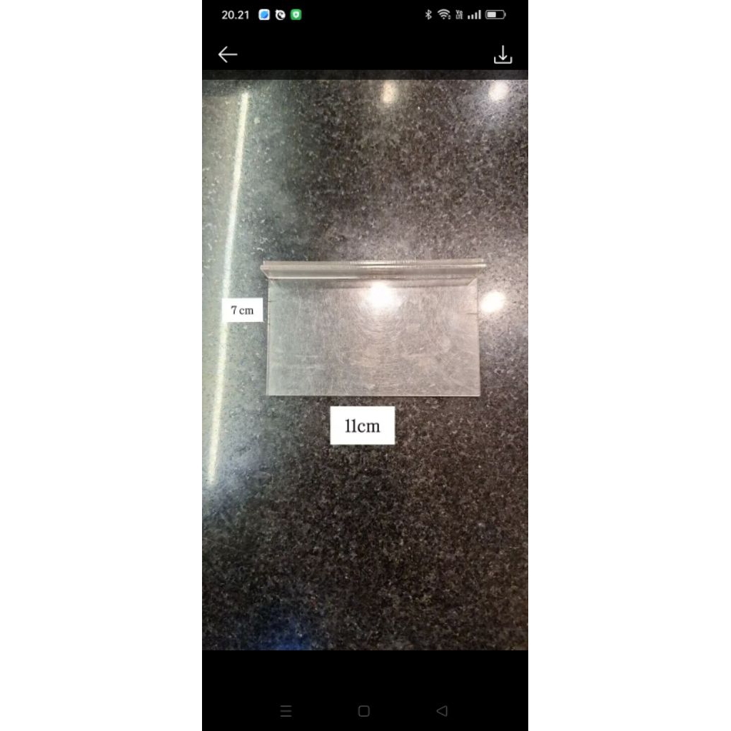 

papan nama acrylic 7x11