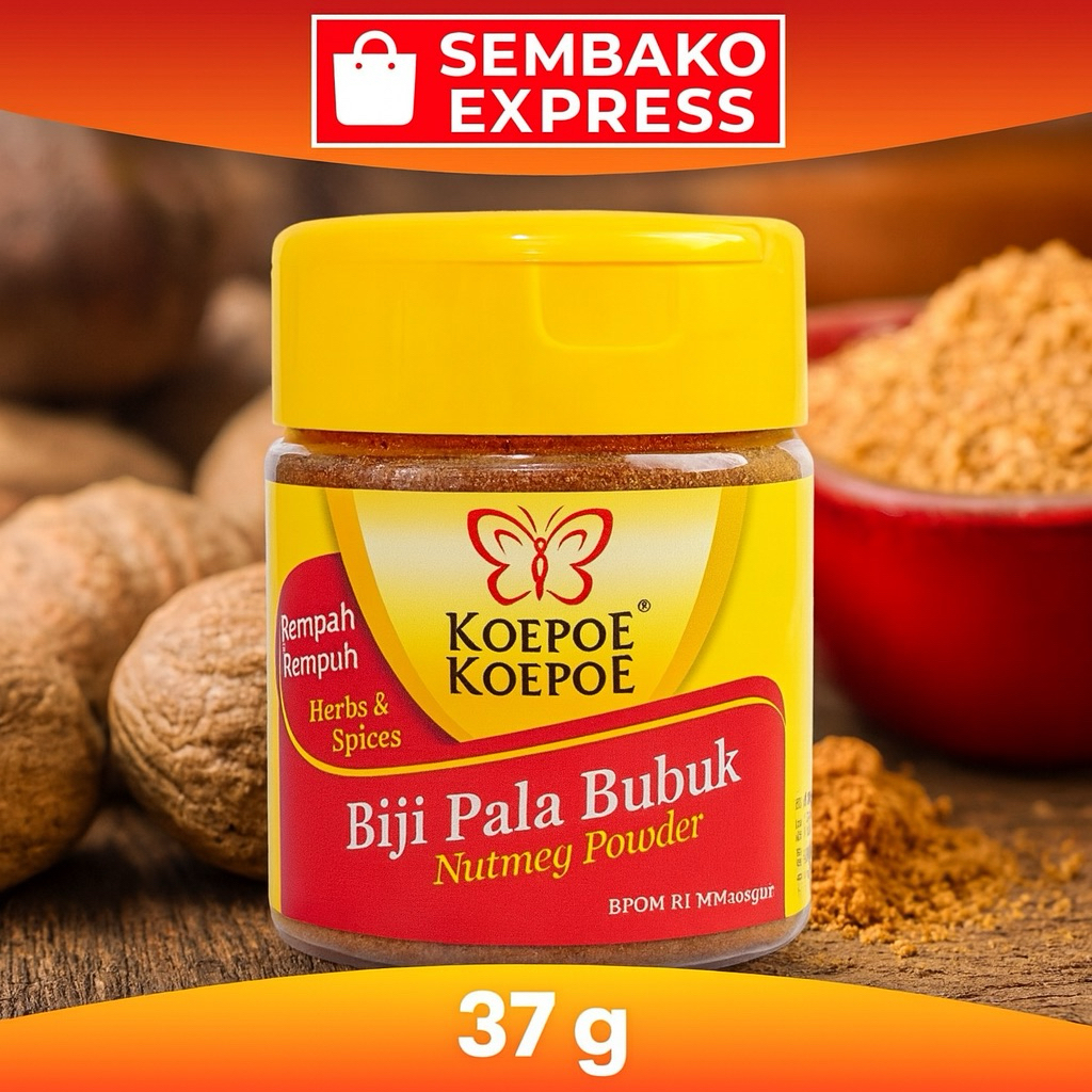 

Koepoe Koepoe Biji Pala Bubuk 37g – Rempah Murni Berkualitas
