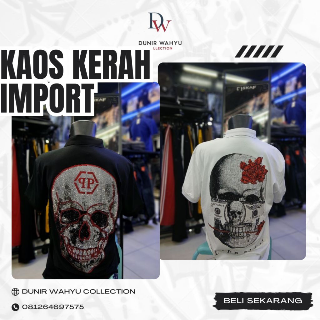 Kaos Kerah PP Mirror Import Tag Kulit