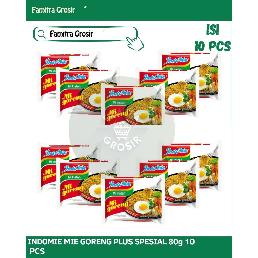 

PAKET 10 INDOMIE MIE GORENG PLUS SPESIAL 80g
