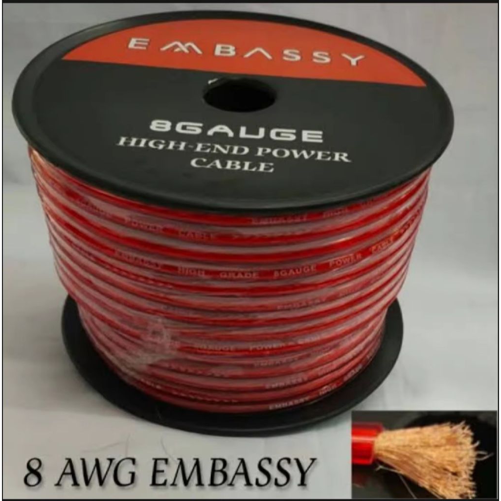 Kabel Audio Power Audio Embassy 8 AWG 1 Roll Original