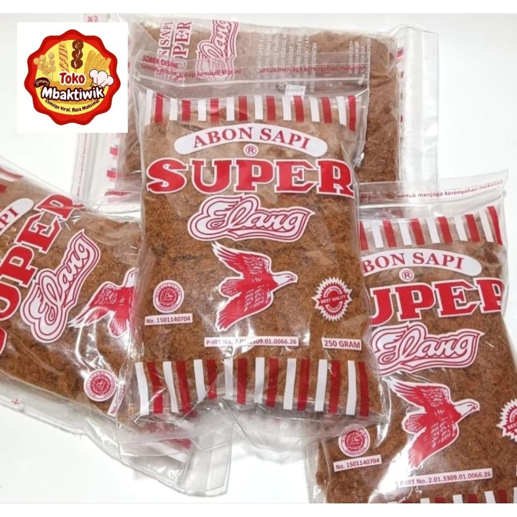 

abon sapi super cap elang 250 gram
