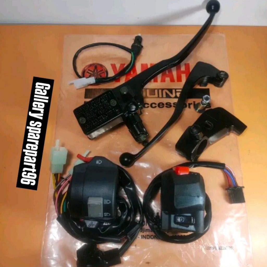 master rem assy + saklar kiri kanan vixion new paketan komplit + dudukan handle + handle kopling + b