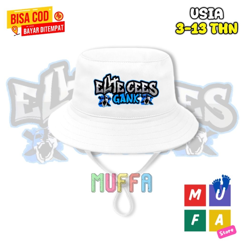 topi bucket anak elite cees genk / topi rimba anak unisex distro