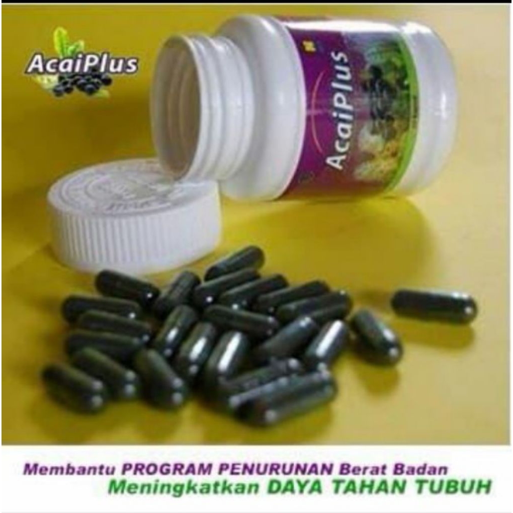 obat diet Acaiplus Acaiberry Nasa Slimmax original obat pelangsing tubuh penurun berat badan cepat B