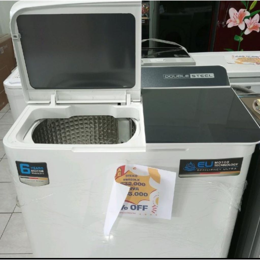 STEKO Mesin Cuci 2 Tabung 9 Kg SW 99LX / SW 99 LX / SW99LX / Twin Tub 99LX 9 Kg