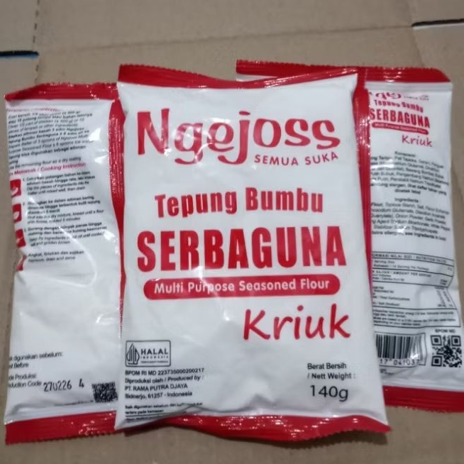 

Ngejoss semua suka Tepung bumbu serbaguna kriuk tepung bumbu kemasan 140 gram