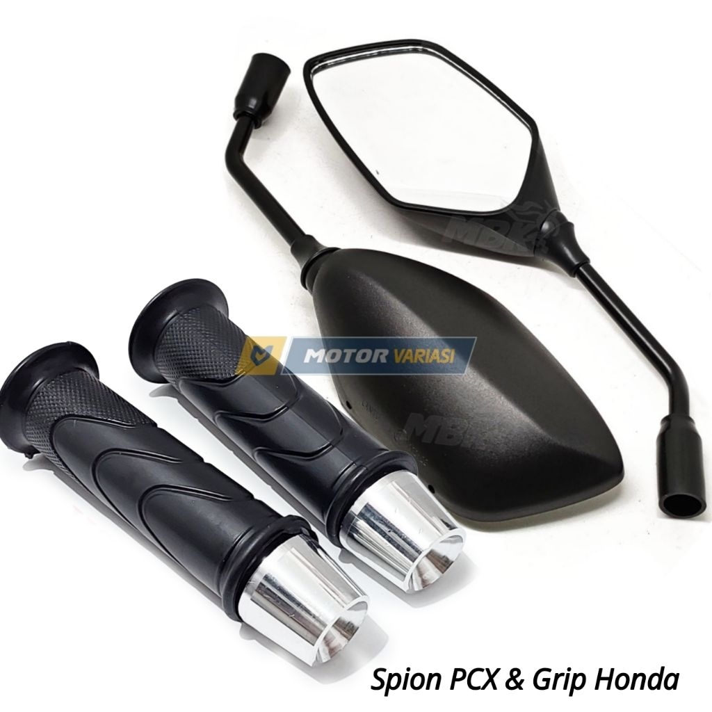 KACA SPION STANDAR PCX TANGKAI CHROME SPION STANDAR MOTOR BEAT SCOOPY VARIO SUORA PCX ADV DLL