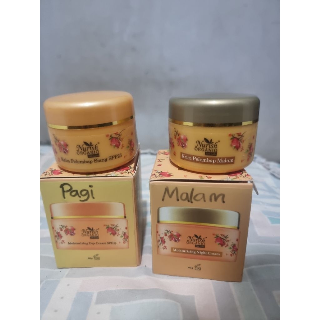 NURISH ORGANIO Day Cream SPF20 + Night Cream - [BUNDLING] NURISH ORGANIQ 24K Gold