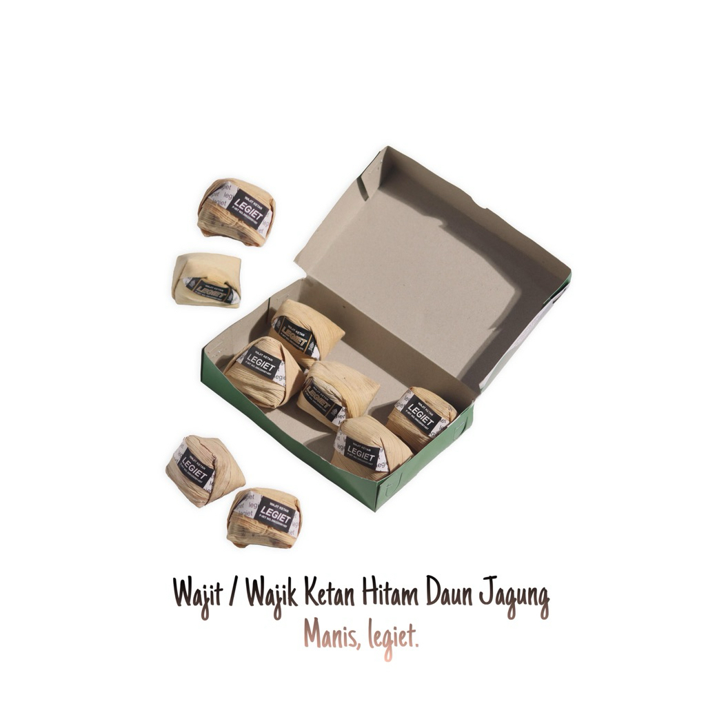

Wajit / Wajik Daun Jagung Ketan Hitam Asli 100%