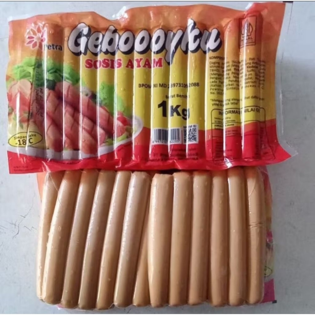 

GEBOOOYKU SOSIS AYAM 1KG.