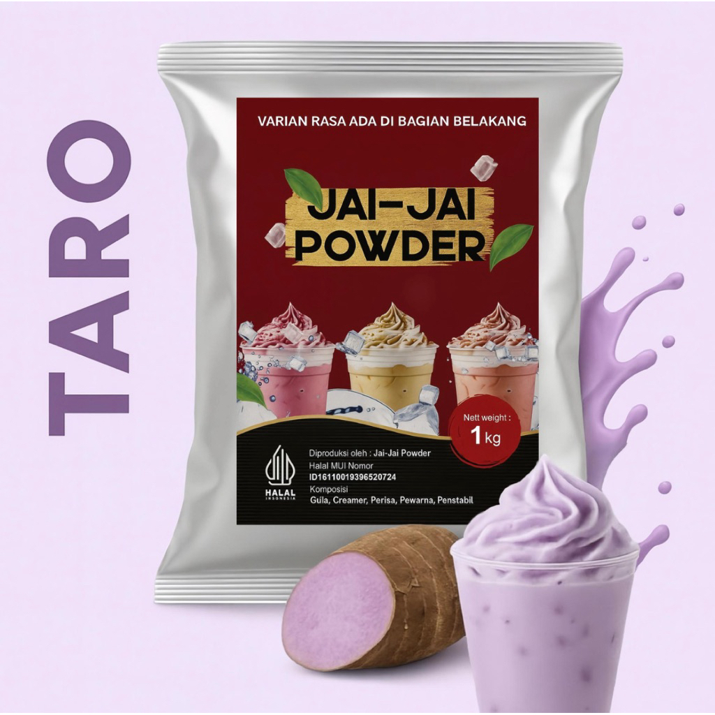 

Bubuk Minuman 1kg - TARO - Jai Jai Powder