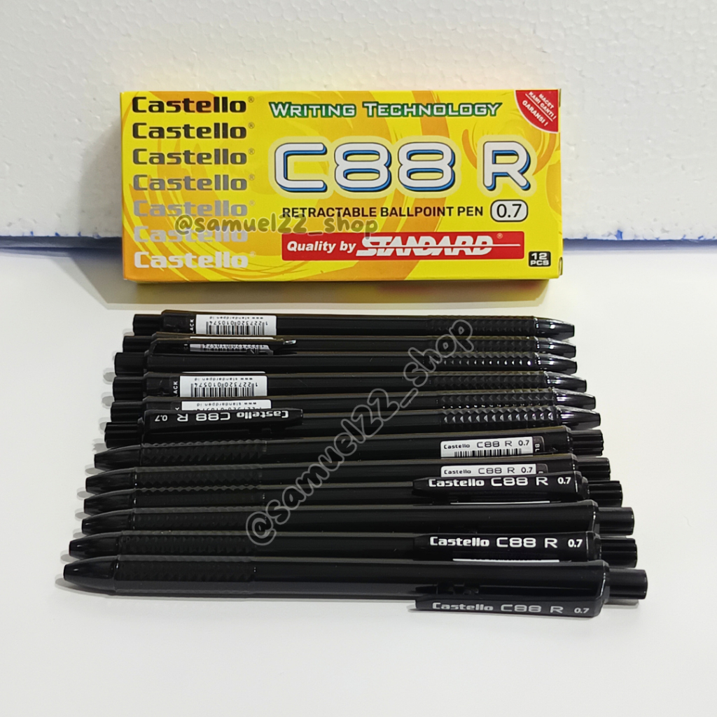 

Pulpen STANDARD Castello C88 R Retractable 0.7 mm Isi 12