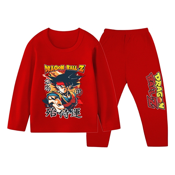 Baju Tidur Setelan Panjang Dragon Bal ZAnak Cowok atau Cewek usia 1-10Tahun