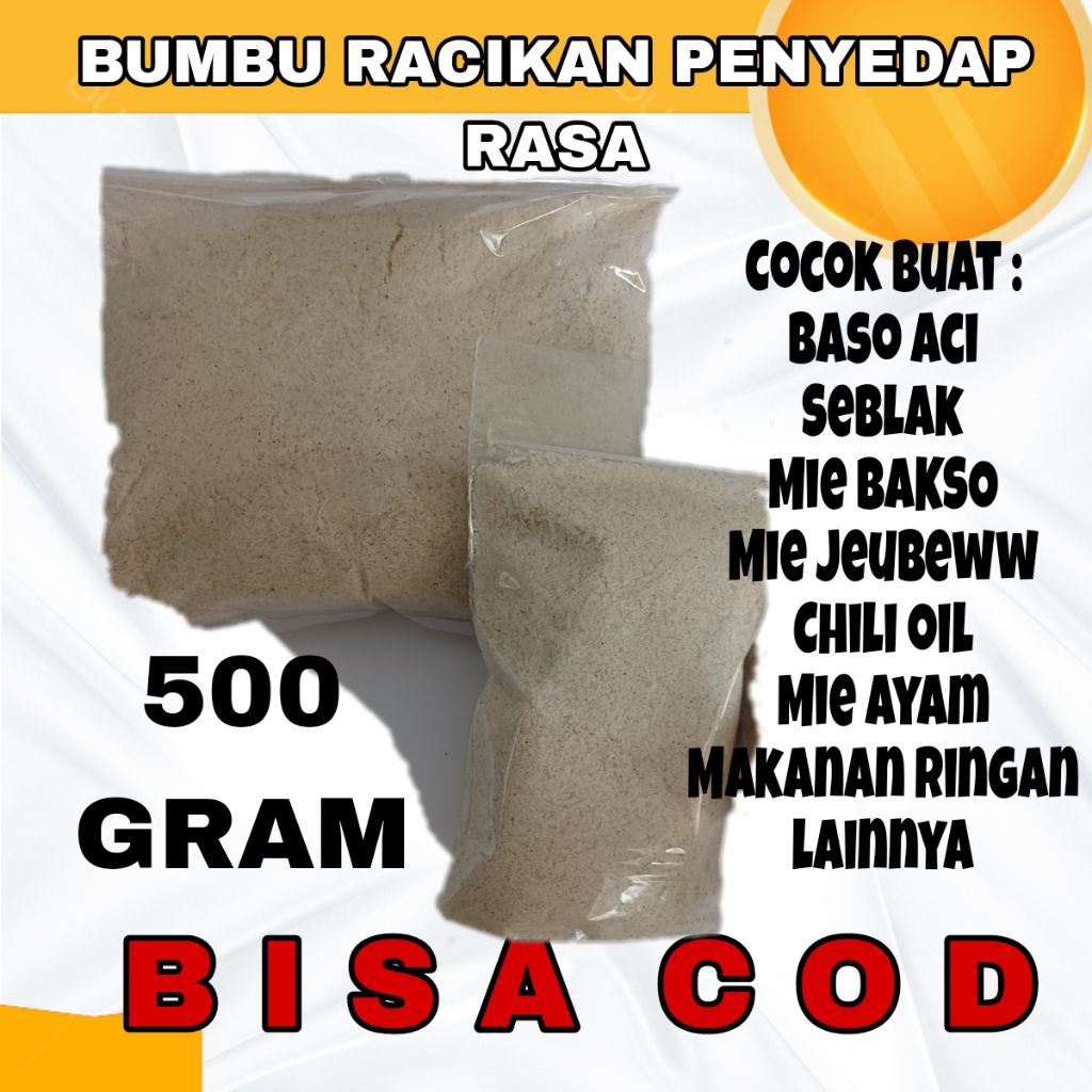 

500 GRAM BUMBU RACIKAN BASO ACI BOCI SEBLAK BUMBU ASIN GURIH PENYEDAP RASA