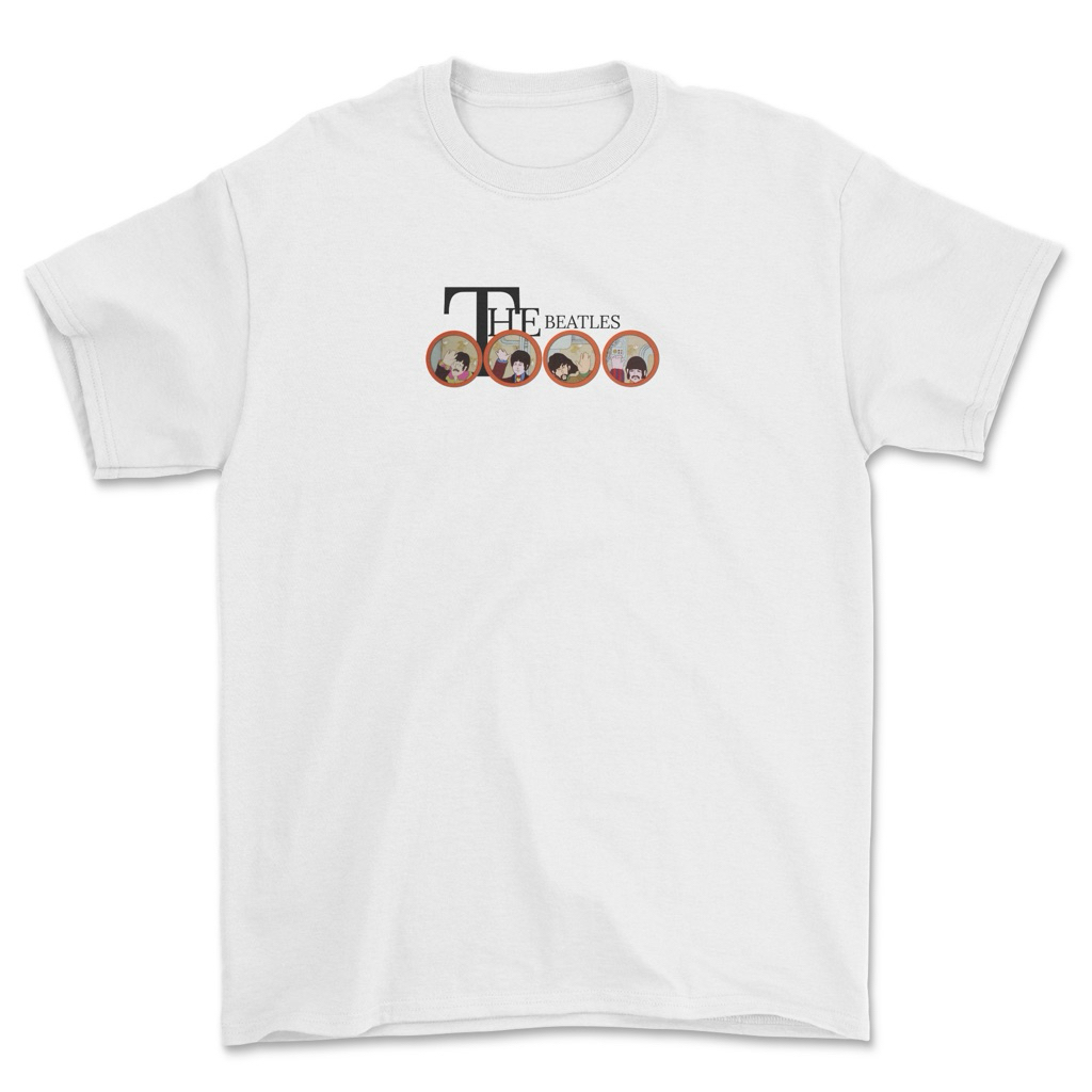 Baju Kaos Band The Beatles - Cartoon Art Unisex Pria Wanita NSA Cotton Premium