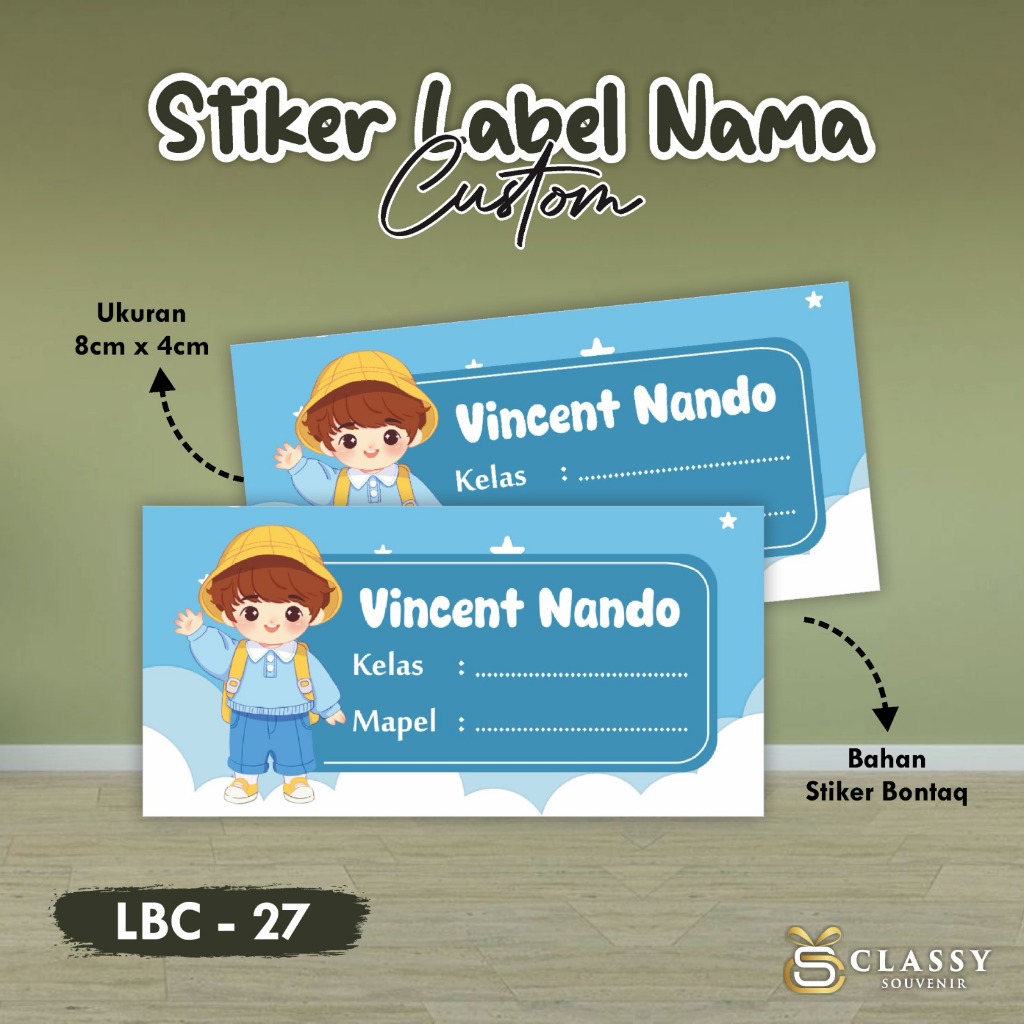 

STIKER LABEL NAMA BUKU SEKOLAH - STIKER LABEL BUKU ANAK CUSTOM