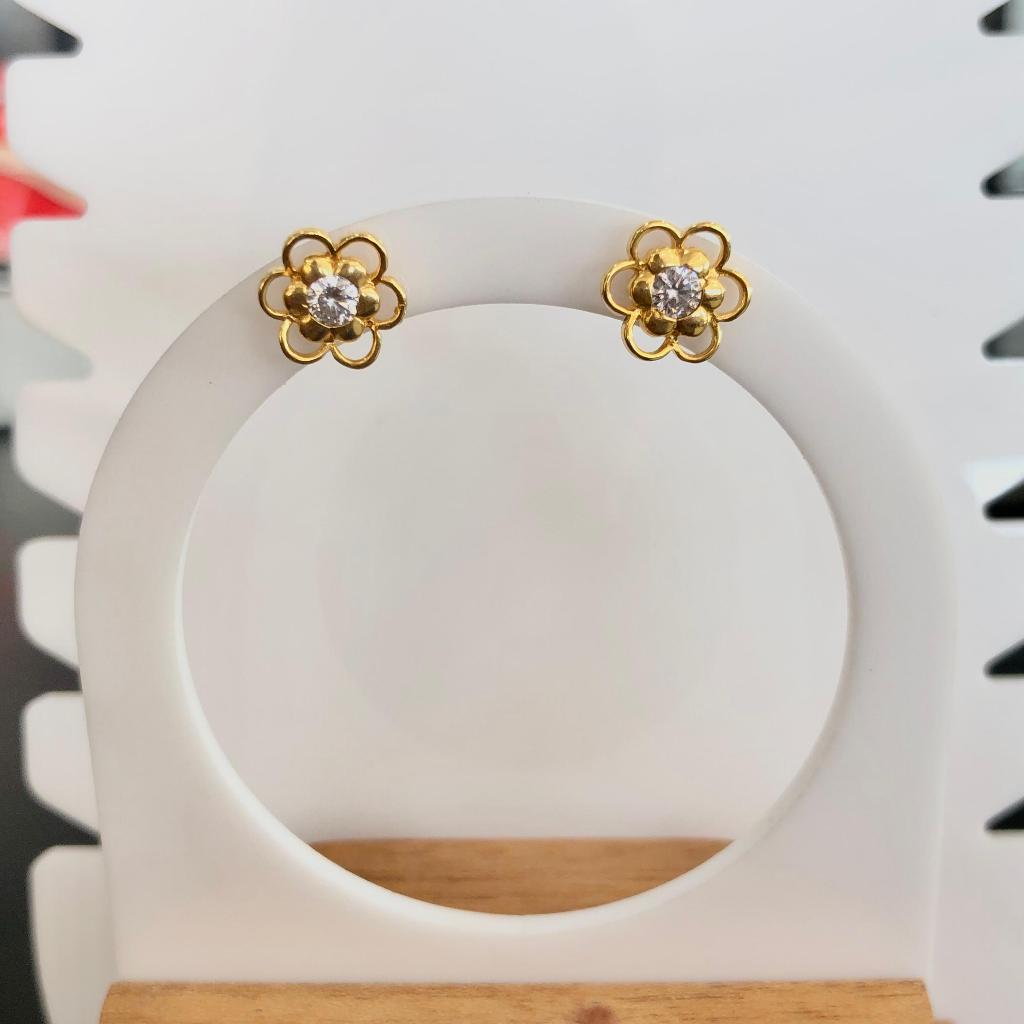 anting emas ceplik bunga 375/8k