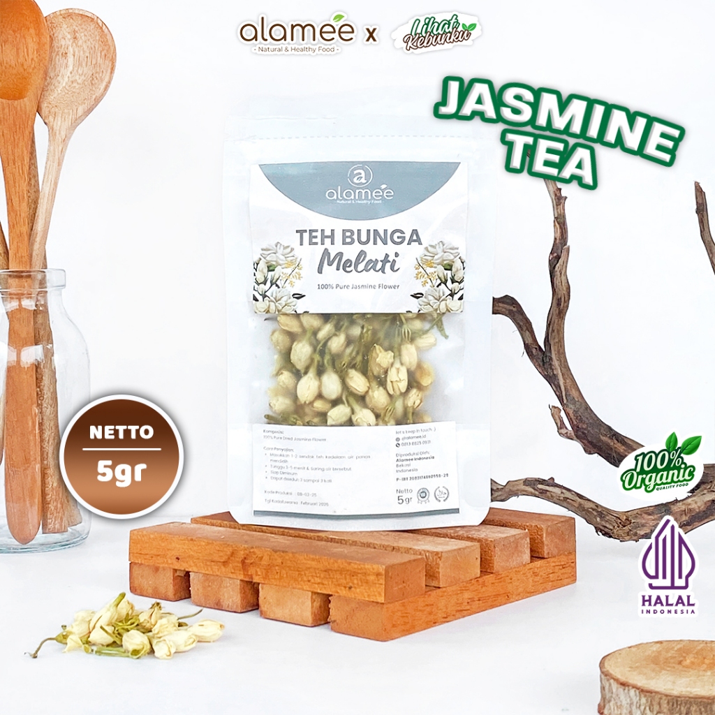 

Teh Bunga Melati Jasmine Tea Flower Melati Organik Jasmin Herbal KeringOrganic 25 Gr LIHAT KEBUNKU