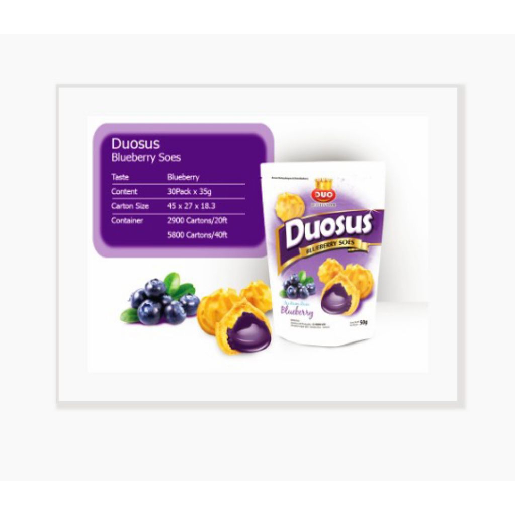 

Duosus rasa blueberry