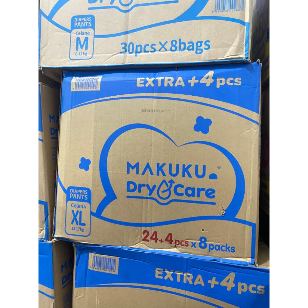 MAKUKU DRY CARE PANTS XL24+4 PCS 1 KARTON @8BALL