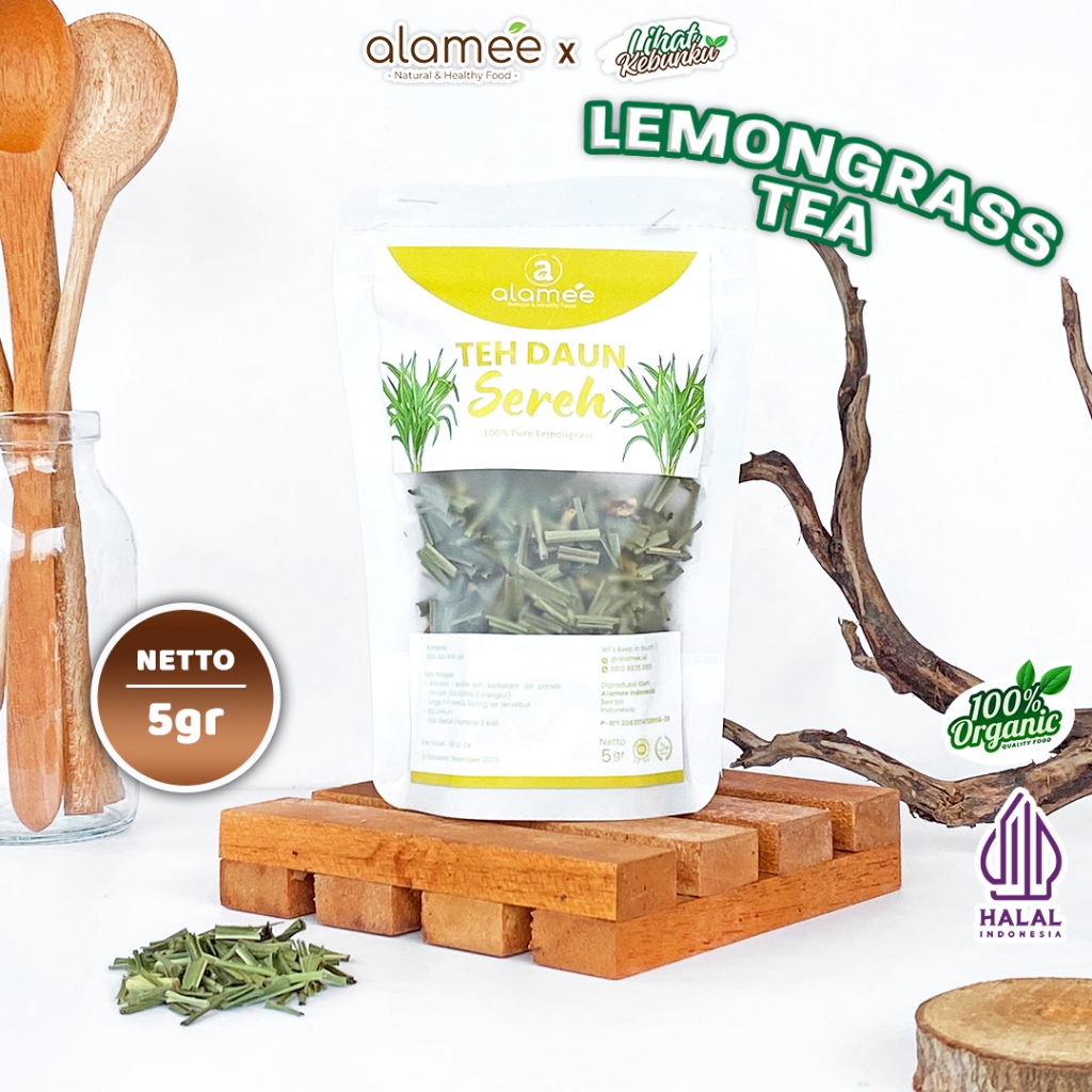 

ALAMEE Lemongrass Leaf Tea Teh Daun Sereh Organik Herbal OrganicKering Dried 10gr LIHAT KEBUNKU