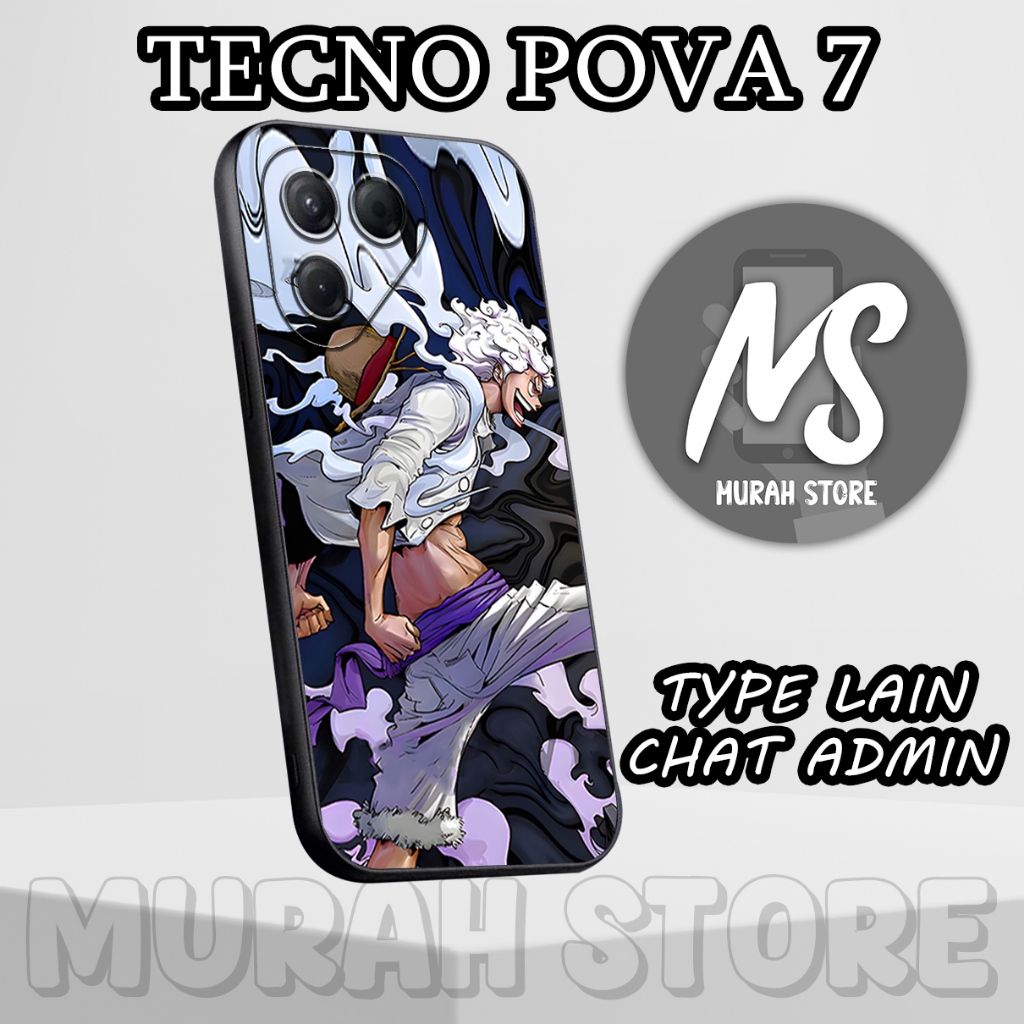Softcase Karet TECNO POVA 7/MS1/Motif ANIME/Case Hp TECNO POVA 7/Silikon TECNO POVA 7