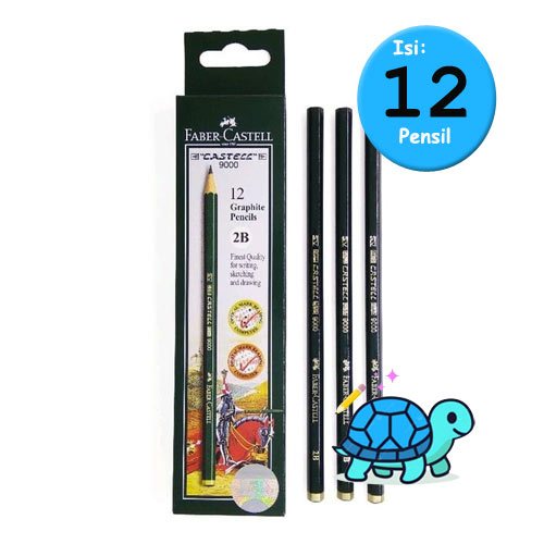 

Faber-Castell 9000 Pensil Kayu 2B - 12 Pcs