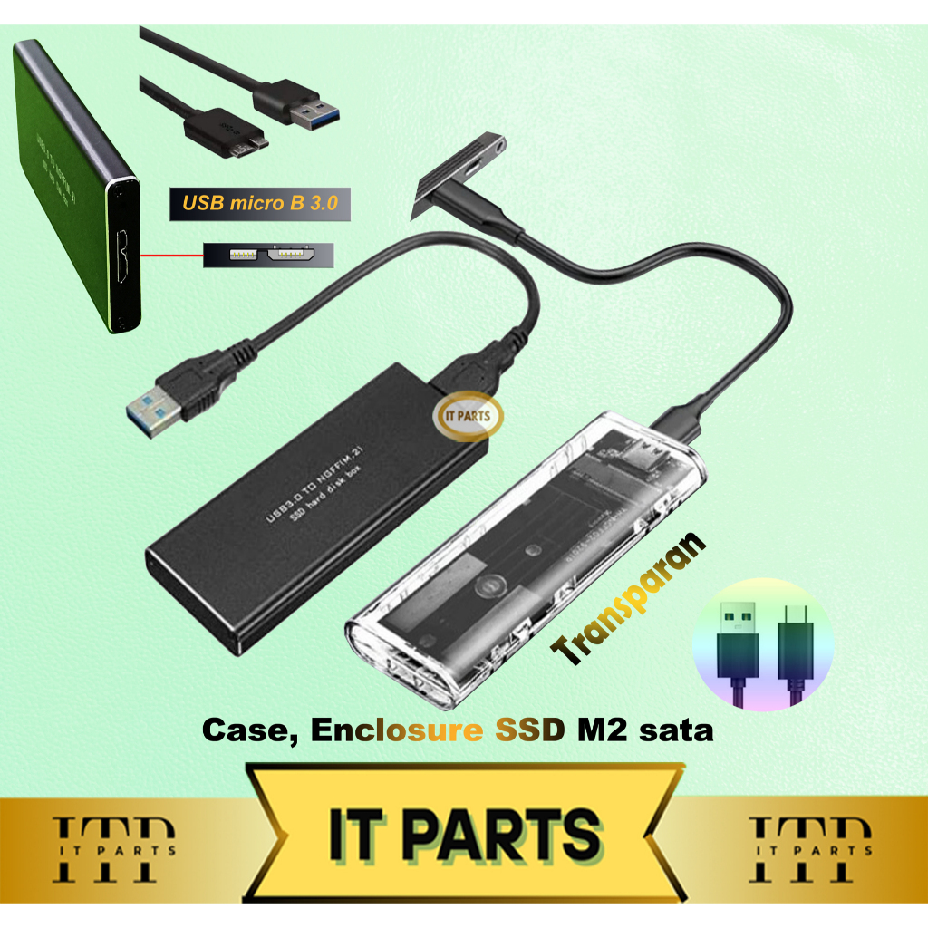 Casing case enclosure SSD M.2 SATA NGFF M2 SATA NGFF
