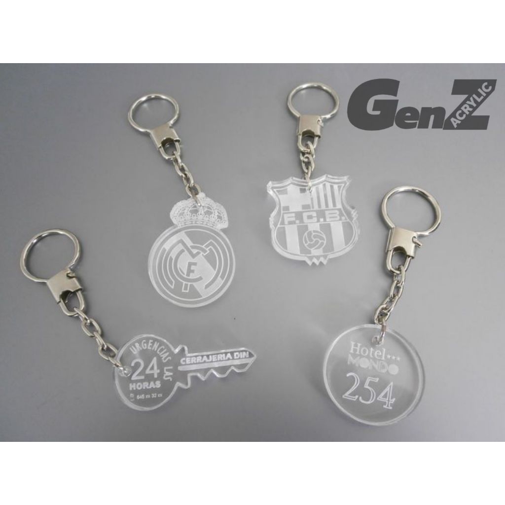 Gantungan Kunci Akrilik Custom Grafir | Laser Engraving | Gantungan Kunci Custom Nama & Logo