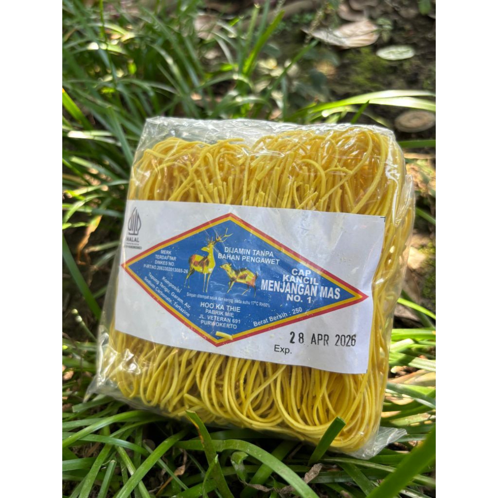 

Mie Menjangan/Mie kidang 225gr/Mie kering/Mie godog/mie bakmi jawa
