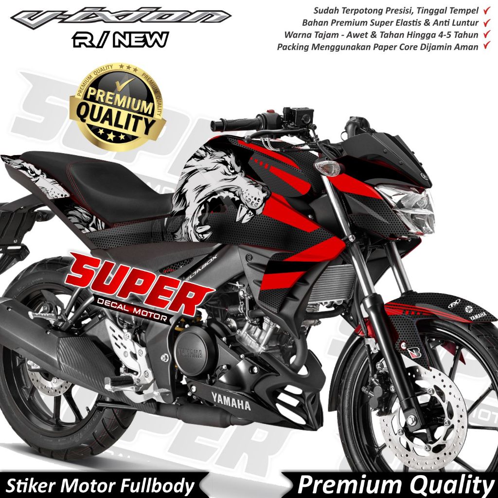 TERBARU Stiker Decal Vixion R New Full Body Variasi Warna Serigala Keren