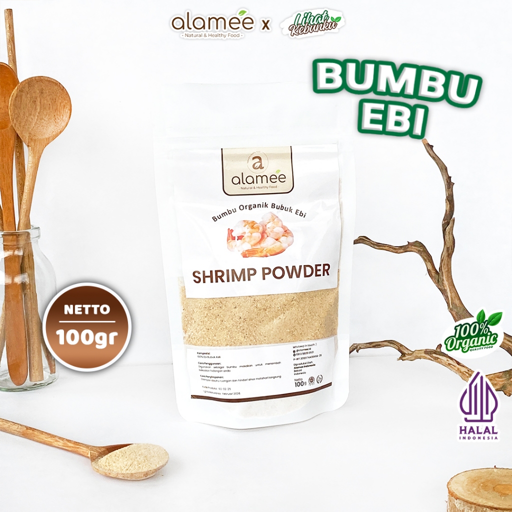 

ALAMEE Ebi Bubuk Kering Bumbu Dapur Organik Udang Shrimp Powder Giling Praktis 100gr LIHAT KEBUNKU