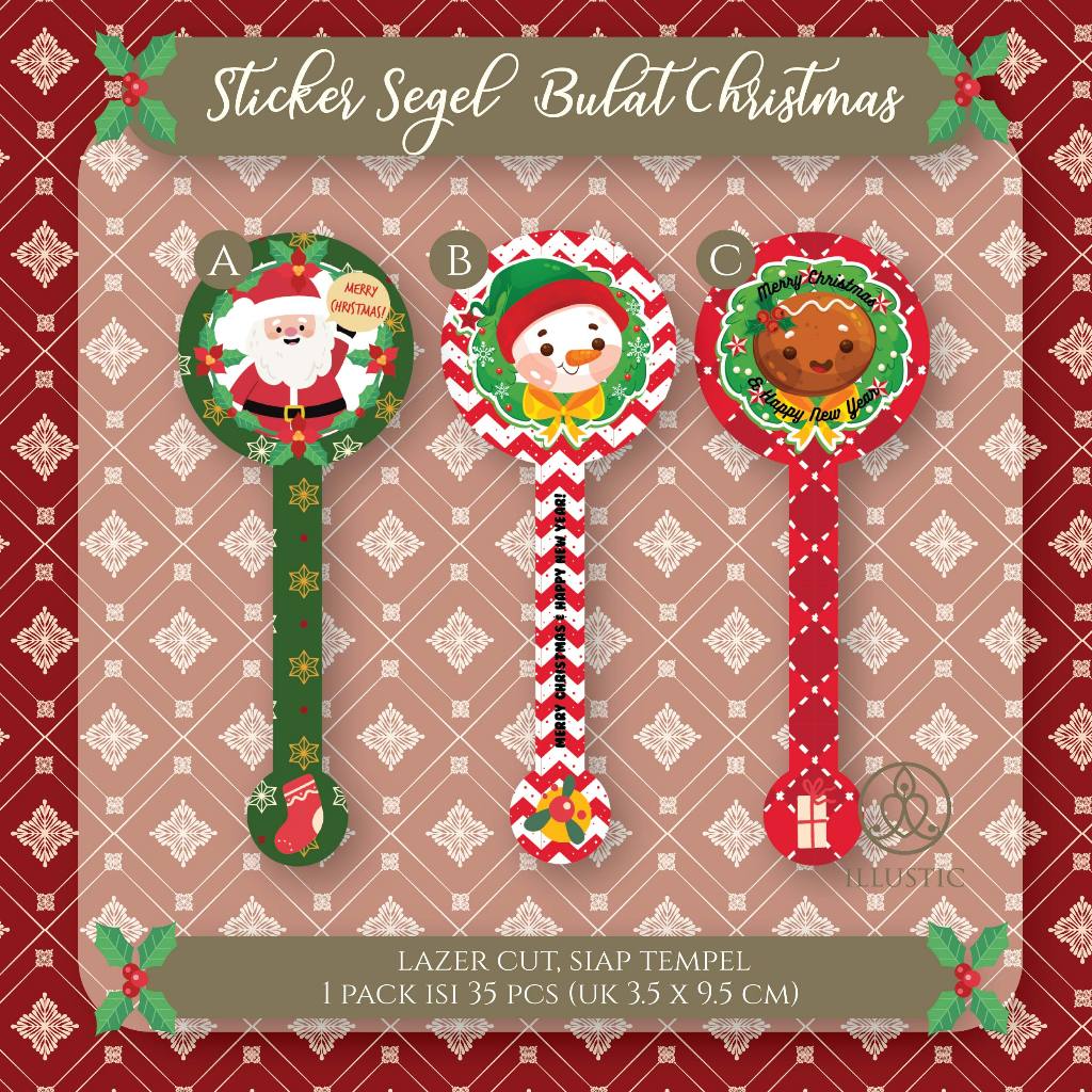 

Stiker Segel Lidah Bulat Natal Christmas untuk cup,pudding,lilin,toples(bisa custom)