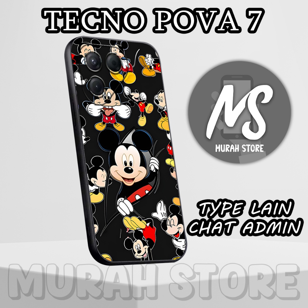 Softcase Karet TECNO POVA 7/MS28/Motif KARTUN/Case Hp TECNO POVA 7/Silikon TECNO POVA 7
