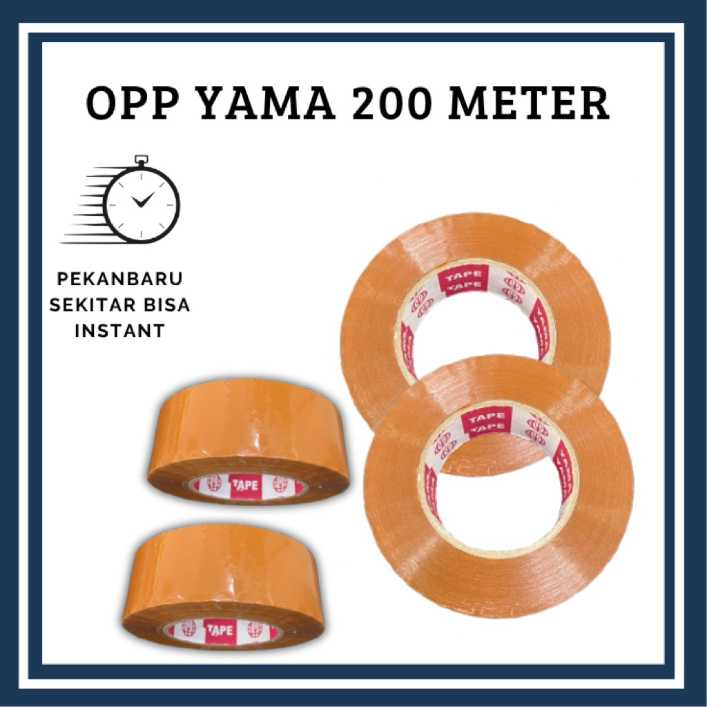 

LAKBAN OPP YAMA COKLAT TERMURAH 200 METER TERMURAH TERLARIS