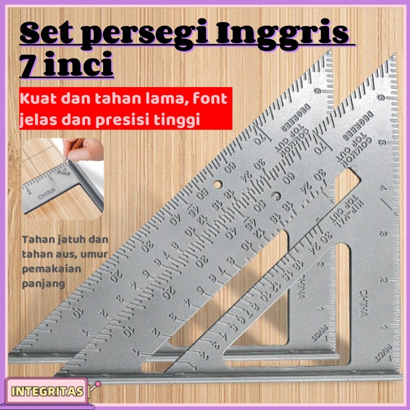 

Kotak baja tahan karat 7 inci, kotak gambar 90 derajat yang dipertebal, kotak ukur teknik khusus