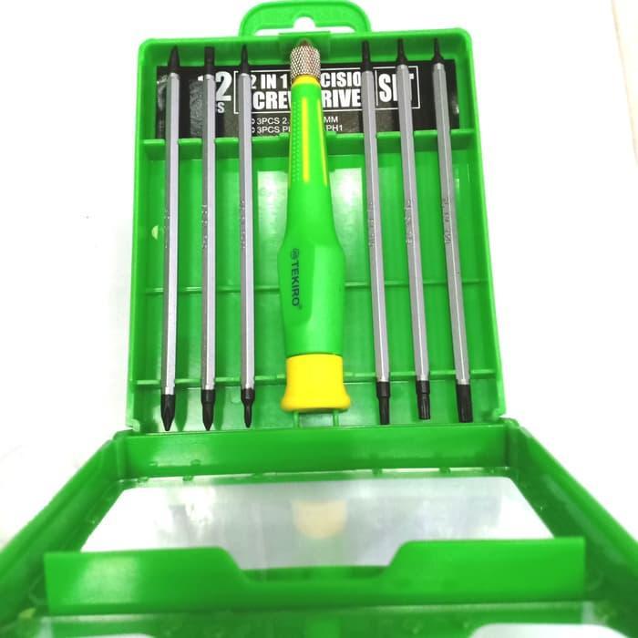 TEKIRO OBENG 12 IN 1 TEKIRO PRECISION SCREWDRIVER SET 12 pcs / Obeng Tekiro Set Original
