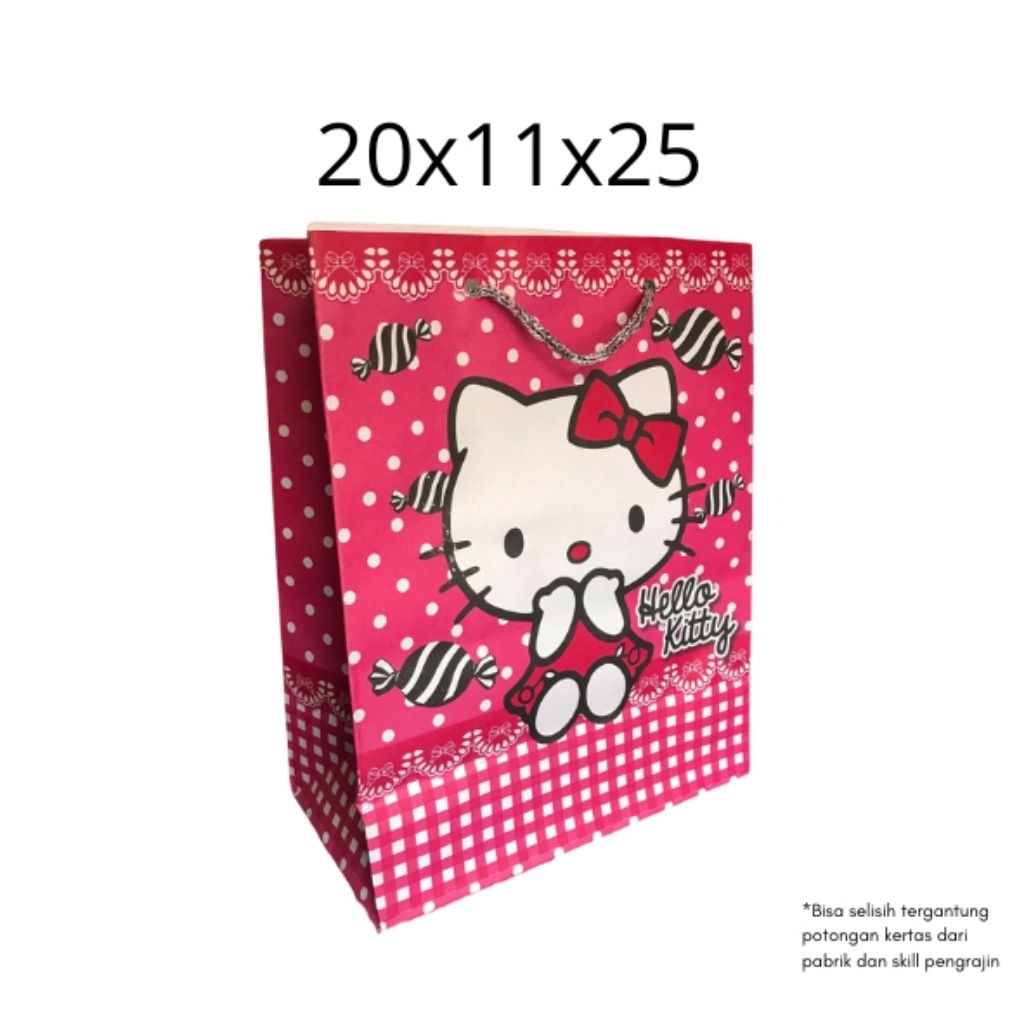 

Paperbag R6 MOTIF LUCU( 1) PCS uk. 20x10x25 cm / Paperbag hajatan / Paperbag souvenir