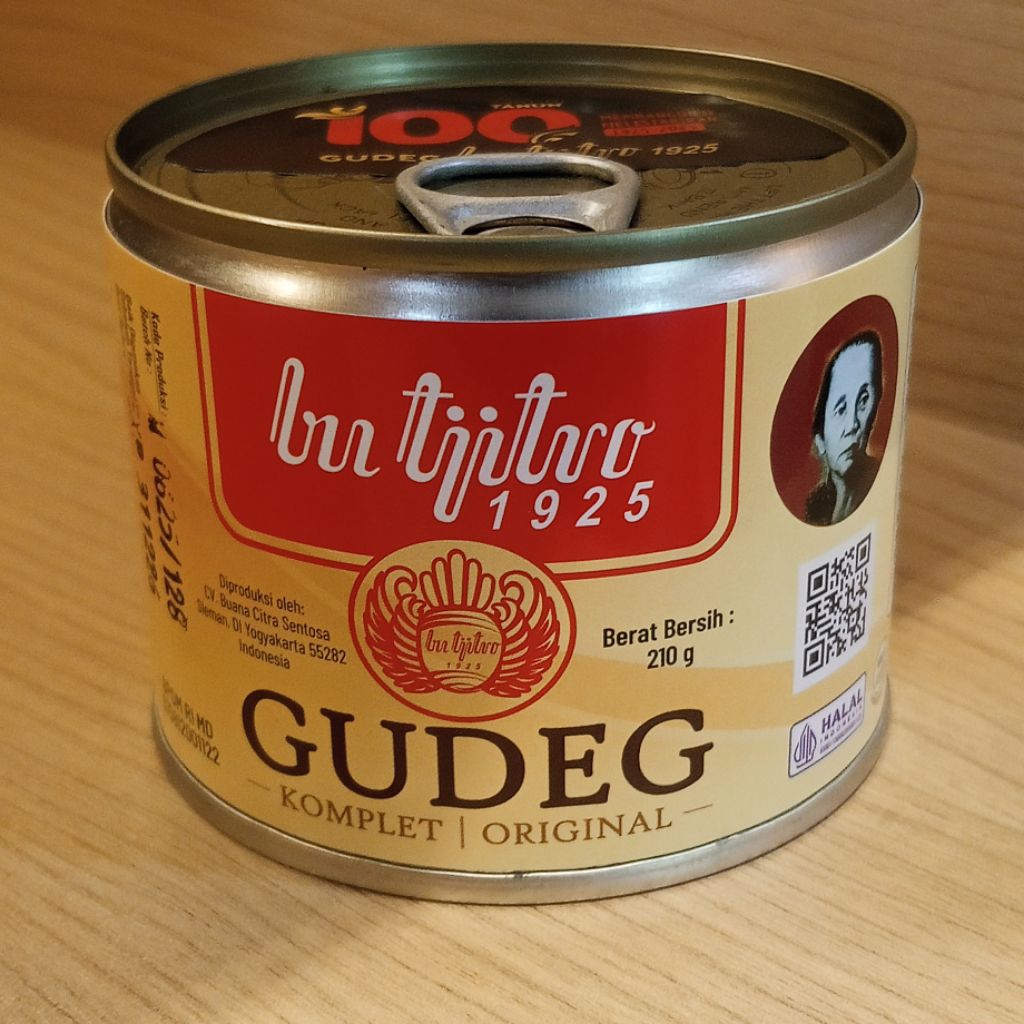 

Gudeg Kaleng Bu Tjitro Komplet Original