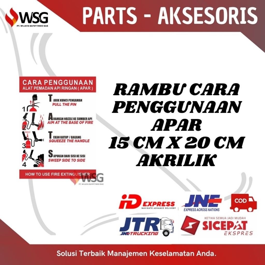 

Rambu Cara Penggunaan APAR 15cm x 20cm Akrilik