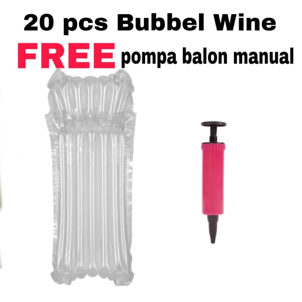 

Plastik Bubble Wine 20 Pcs Plus Pompa