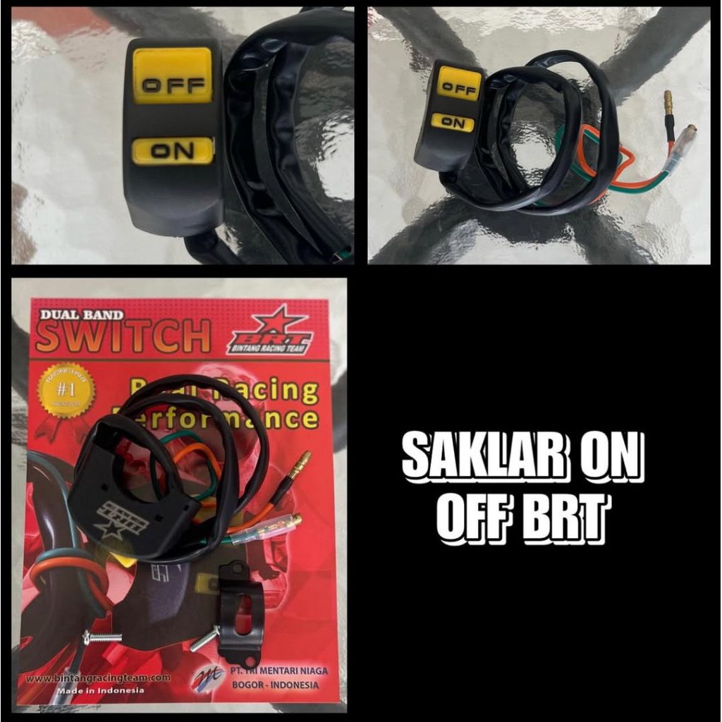 SAKLAR ON OFF BRT ORIGINAL PRODUK SAKLAR LAMPU SAKLAR ENGINE MOTOR