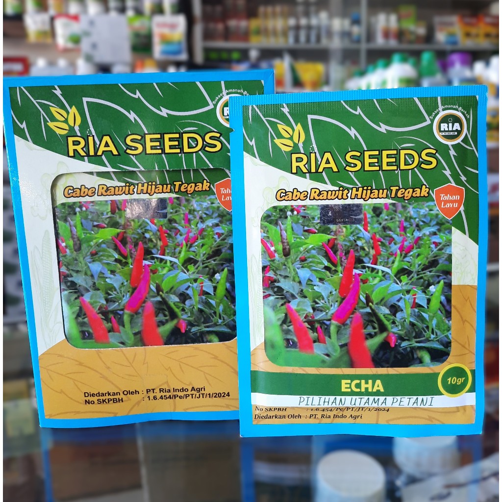 Benih Bibit Cabai Rawit Hijau Tegak ECHA 10 gram / Bibit Cabe Rawit Tahan Layu