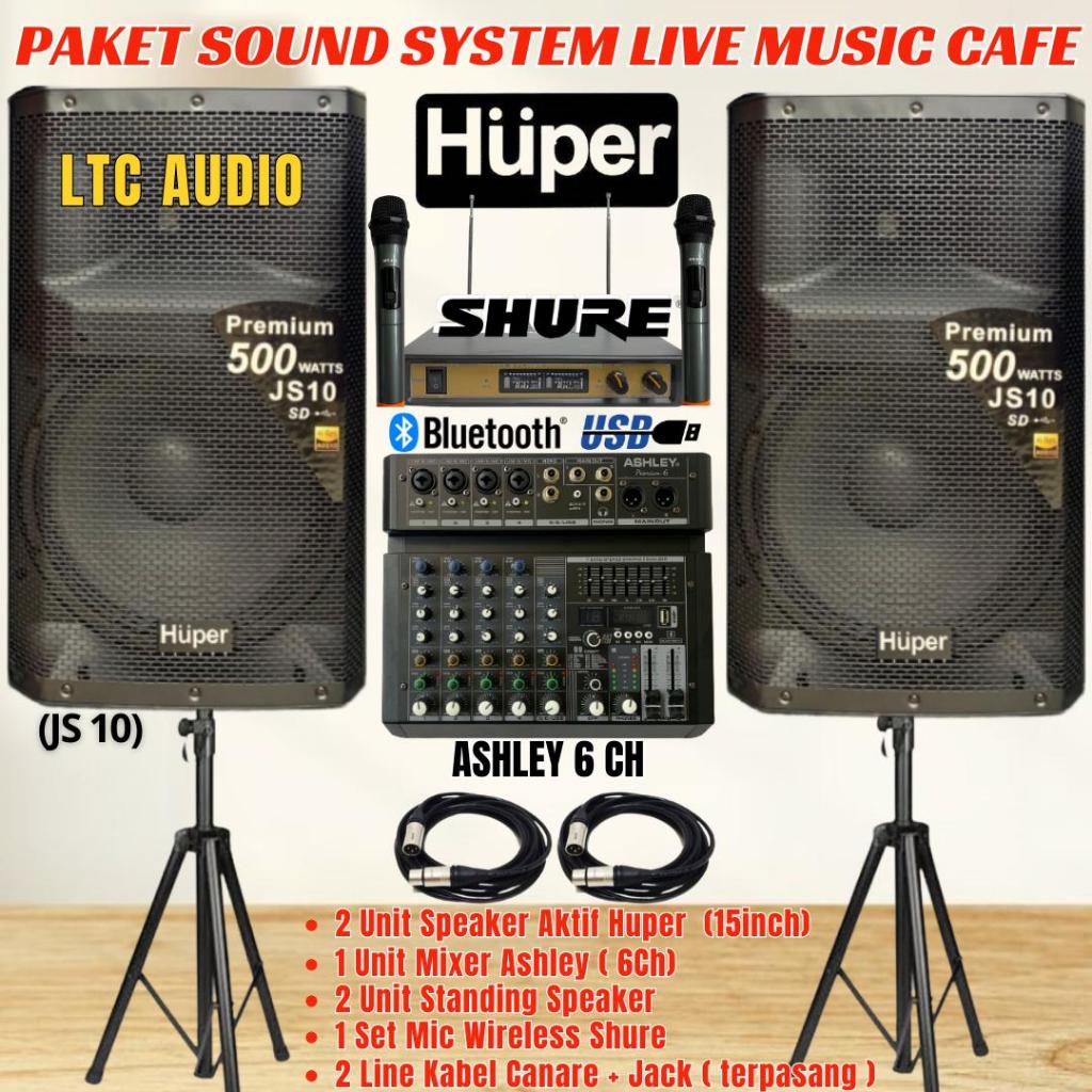 Paket sound system indoor outdoor HUPER JS 10 15 inch (Pro 7)