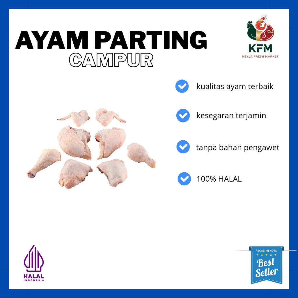 

[KFM] Daging Ayam Potong 1kg Campur / Ayam Parting Termurah