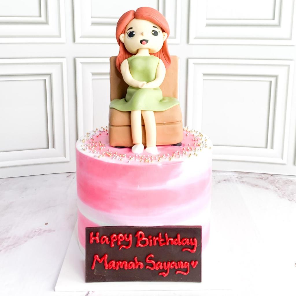 

Kue Ulang tahun/Birthday Cake/Kue Ultah tema Pink Mama/Kue Tema mama/Kue Birthday jakarta