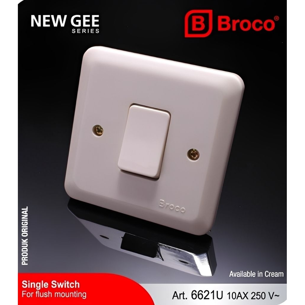 Saklar Engkel Broco New Gee / Saklar Tunggal Broco NG / Saklar Tunggal