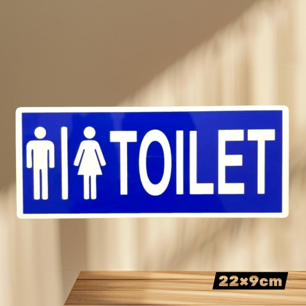 

Sign akrilik tulisan TOILET pria&wanita - full akrilik tebal 2mm